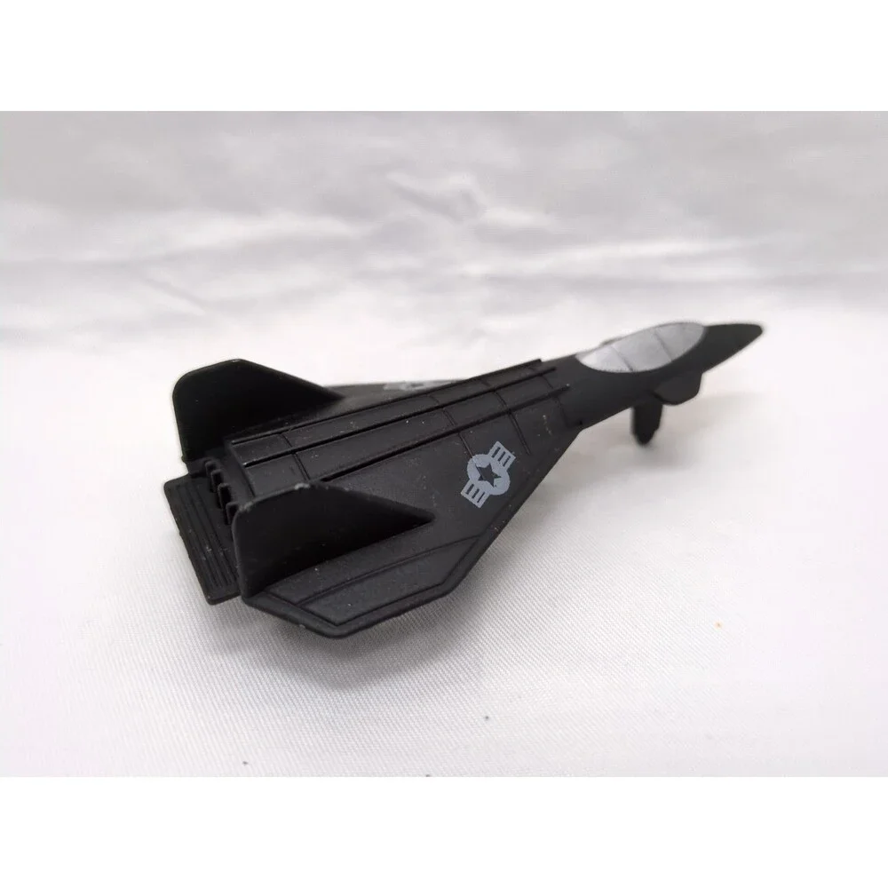 Black Stealth Diecast Military Plane Toy 3